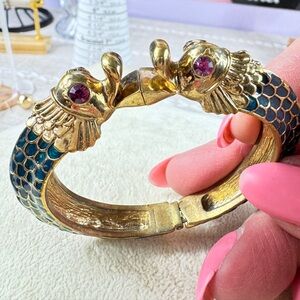 Betsey Johnson Kissing Fish Bracelet